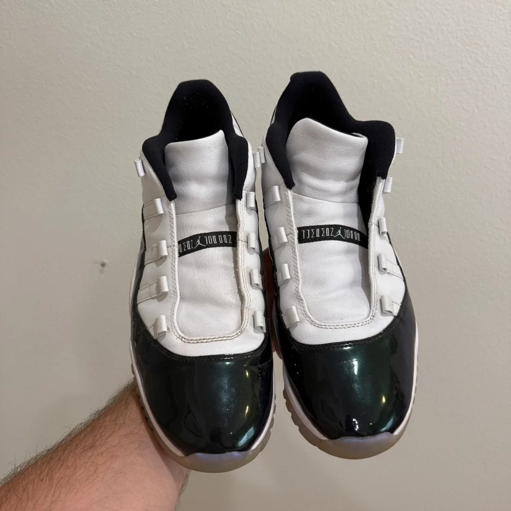 Jordan 11 Retro Low Easter Emerald White Green 528895-145 Mens Sneaker